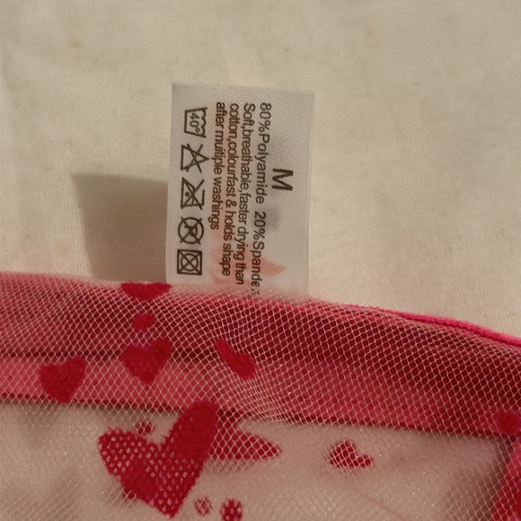 Floral See Thru String Bikinis - Picture 4 of 4